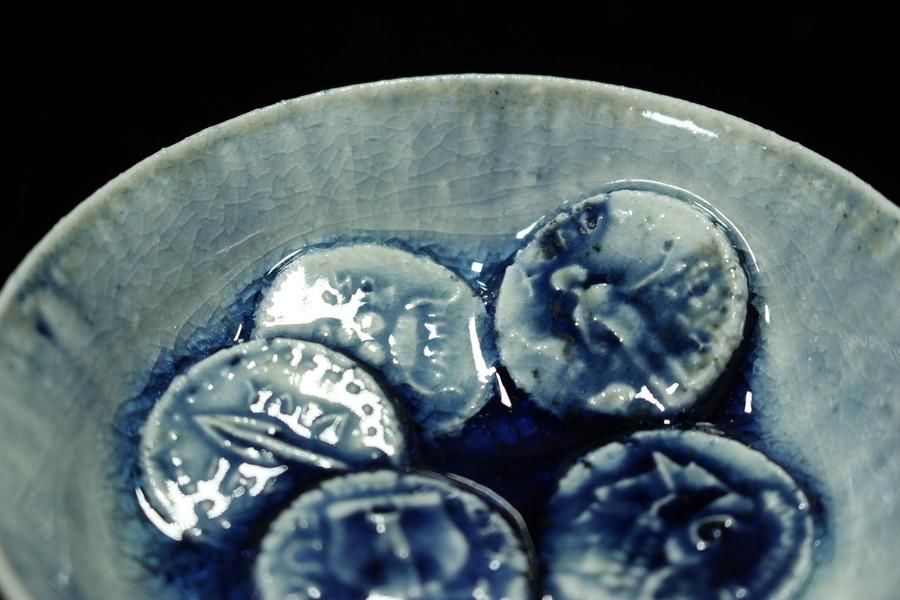 山口真人 御深井ぐい呑 [ Ofuke Guinomi by Makoto Yamaguchi