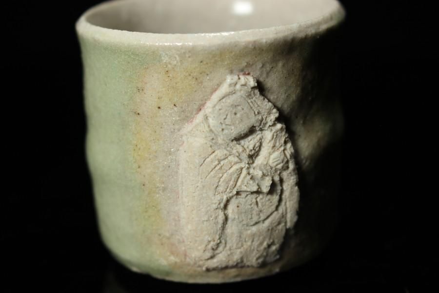 【あすつく】 柳下知子 色釉ぐい呑(弁財天)[ by Benzaiten Guinomi Iro-yu 工芸品
