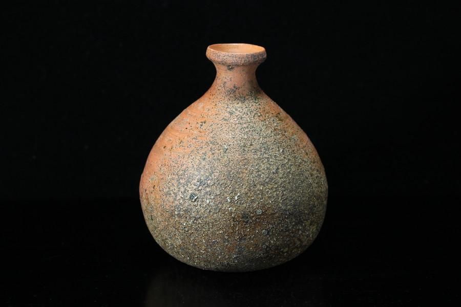 備前鶴首一合徳利 Bizen sake vessel | 備前焼 金重潤平