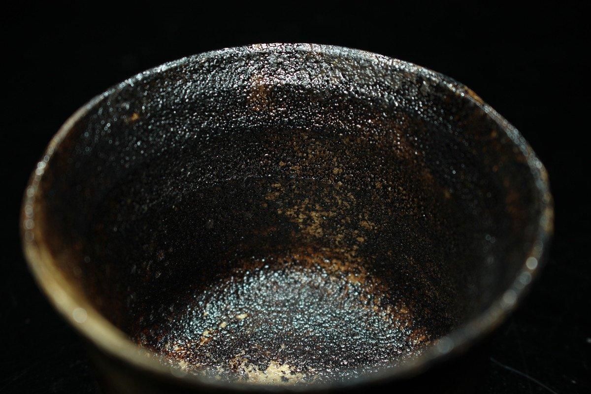 西岡悠　黒狐手　黄瀬戸ぐい呑 西岡悠 黒狐手黄瀬戸ぐい呑 [ Kokukode Kiseto Guinomi by Yu