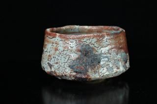  ͻ盌 [ Nezumi Shino Chawan by Makoto Yamaguchi]