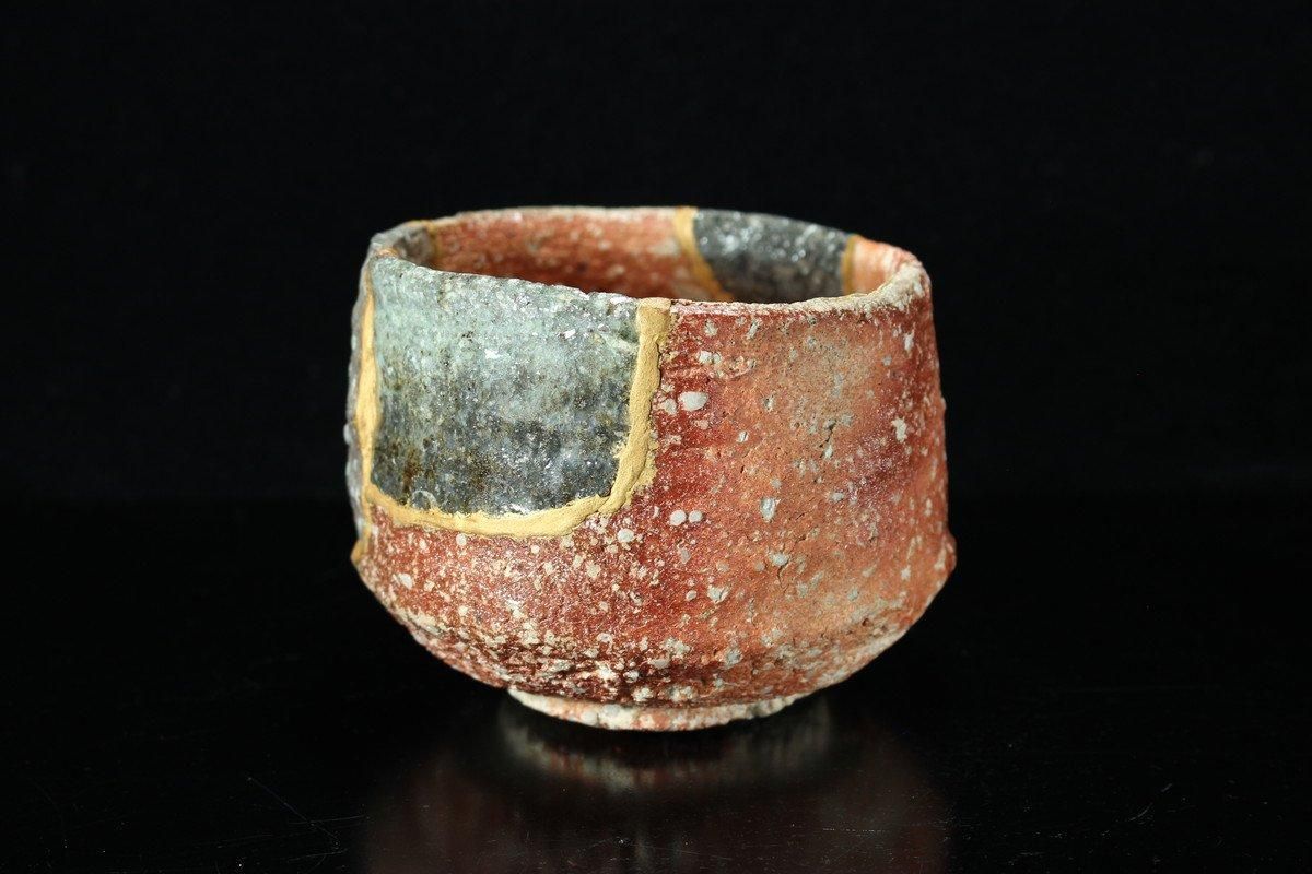 澤清嗣 信楽茶盌(呼継ぎ) [Shigaraki Chawan Yobitsugi by
