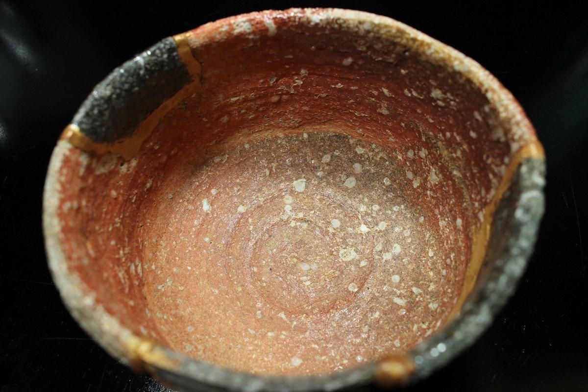 澤清嗣 信楽茶盌(呼継ぎ) [Shigaraki Chawan Yobitsugi by