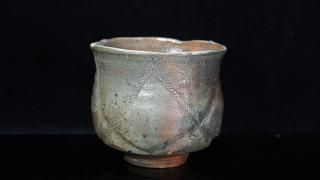 ¼Ϻ Ħҿ盌 [ Hori Karatsu Katamigawari Chawan by Shintaro Uchimura ]