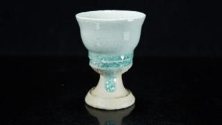 ȼ إåȥ饹 [ Haiyu shot glass by Tomohiro Matsumoto ]