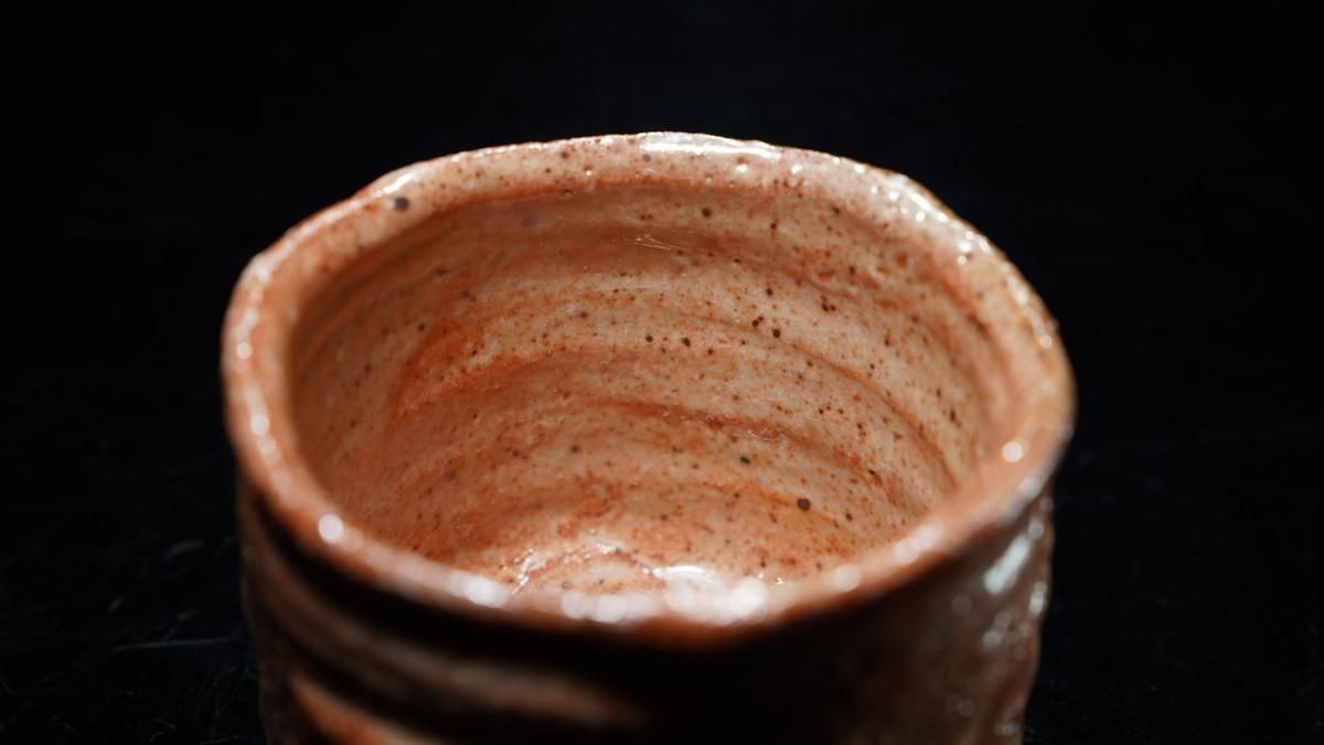 商談中】大森礼二 志野旅茶碗 [ Shino Tabi Chawan by Reiji Omori