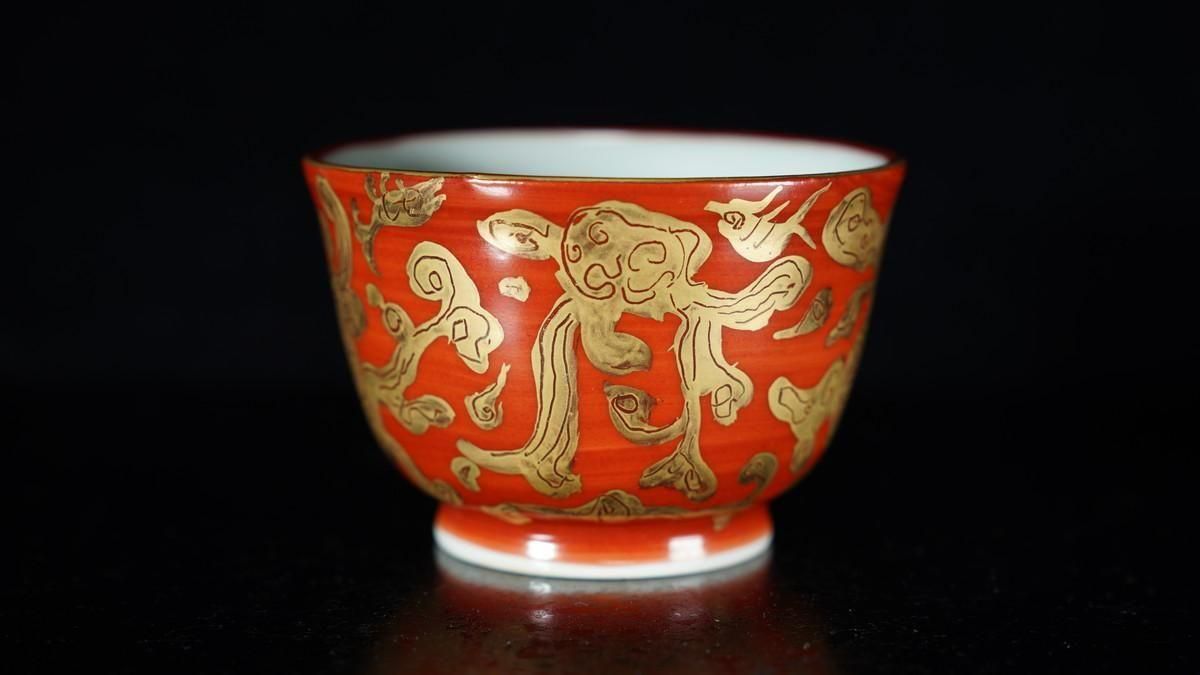 ♦赤膚焼 幕末明治 遠州七窯 赤膚山印 抹茶盌 コレクション 骨董品アンティーク ♢赤膚焼 幕末明治 遠州七窯 赤膚山印 抹茶盌 コレクション 骨董