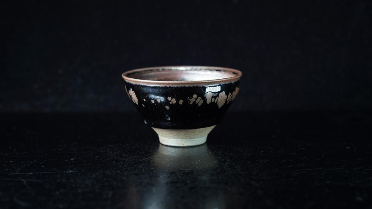 古谷宣幸 油滴天目盃(穴窯焼成) [ Yuteki Tenmoku Hai by