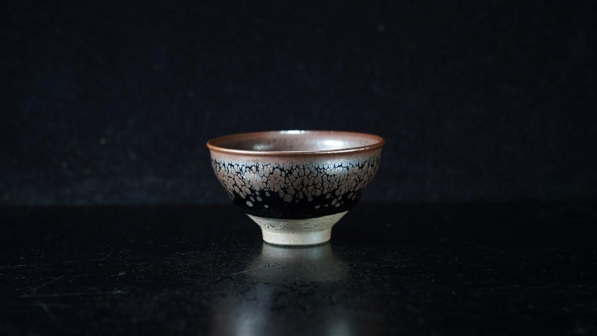 酒盃■油滴天目 宋代 ぐい呑 酒杯 窯変 茶釉 建盞 酒器 古玩 唐物 骨董品■ 酒盃□油滴天目 宋代 ぐい呑 酒杯 窯変 茶釉 建盞 酒器 古玩 唐