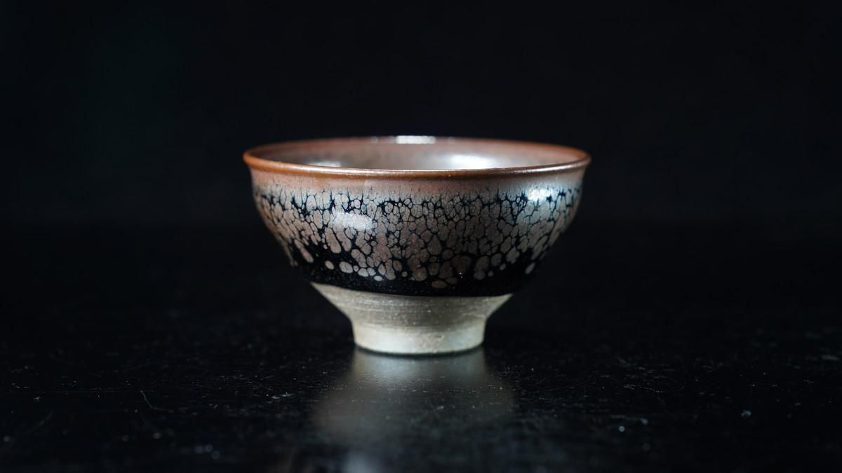商談中】古谷宣幸 油滴天目盃(穴窯焼成) [ Yuteki Tenmoku Hai