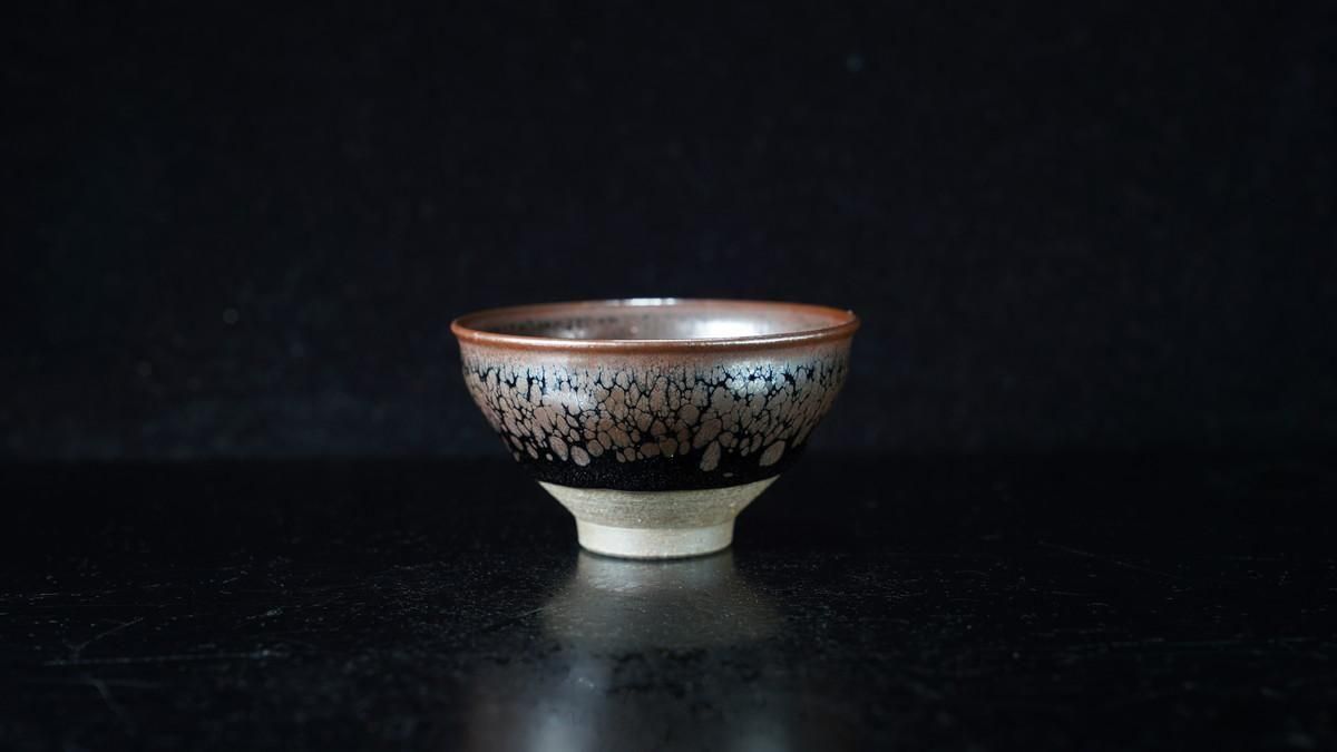 商談中】古谷宣幸 油滴天目盃(穴窯焼成) [ Yuteki Tenmoku Hai by