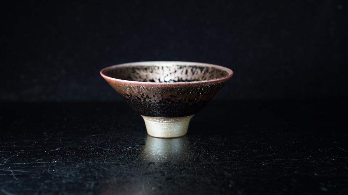 酒盃■油滴天目 宋代 ぐい呑 酒杯 窯変 茶釉 建盞 酒器 古玩 唐物 骨董品■ 酒盃□油滴天目 宋代 ぐい呑 酒杯 窯変 茶釉 建盞 酒器