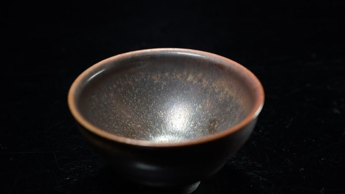 古谷宣幸 灰被天目盃(穴窯焼成) [ Haikatsugi Tenmoku Hai by