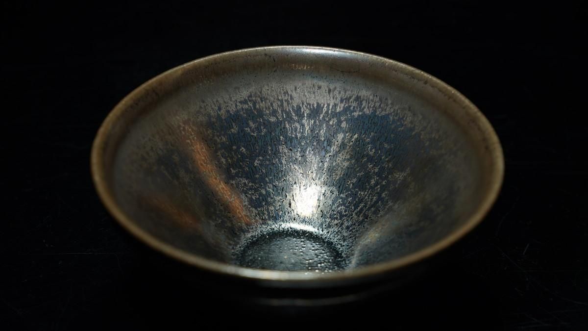 灰被天目茶碗（古谷 宣幸作）共箱 【茶道用抹茶碗】 灰被天目茶碗（古谷 宣幸作）共箱 【茶道用抹茶碗】 灰被天目