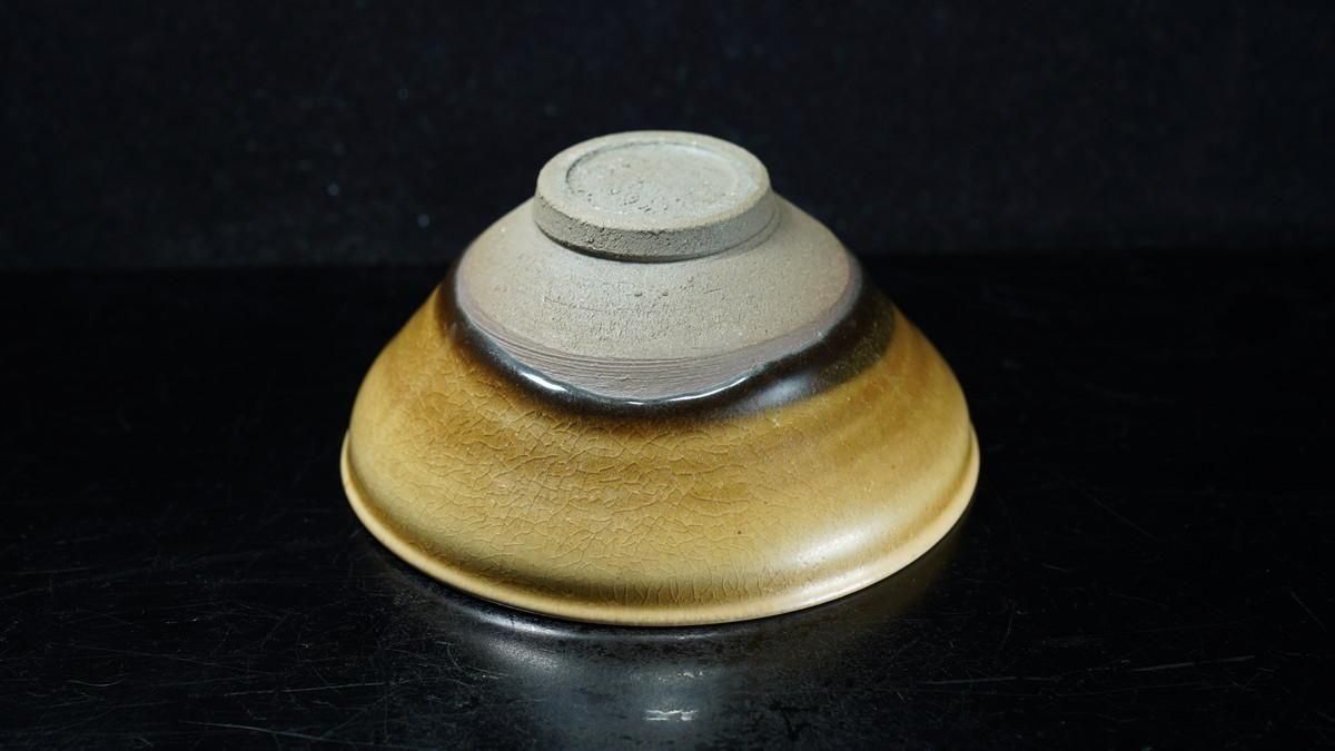 古谷宣幸 黄天目茶盌(穴窯焼成) [ Ki Tenmoku Chawan by