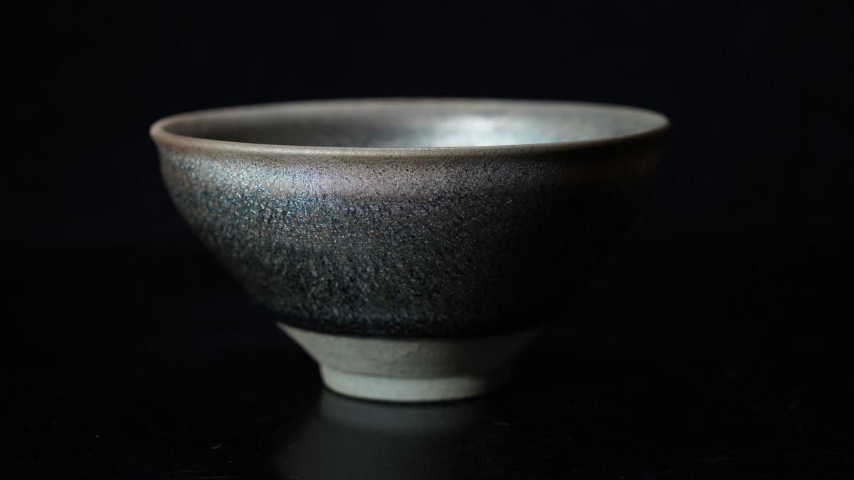 古谷宣幸 灰被天目茶盌(穴窯焼成) [ Haikatsugi Tenmoku Chawan