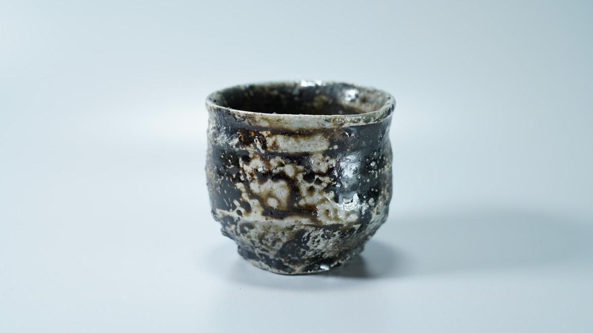 人気作家★谷本貴【師：師：森正・谷本景】伊賀(窯変）湯のみA★共箱 匿 谷本貴 伊賀坏 [ Iga Hai by Takashi Tanimoto ] - 八丁堀 や