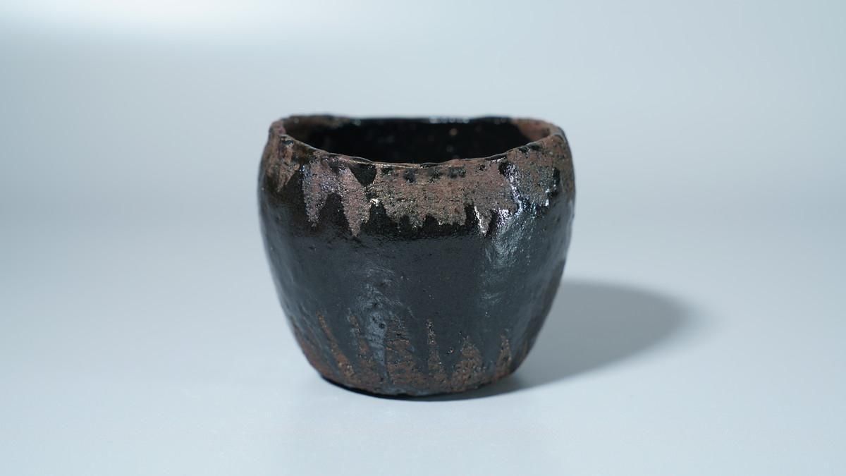 柳下季器 黒ぐい呑 [ Kuro Guinomi by Hideki Yanashita ] - 八丁堀 や