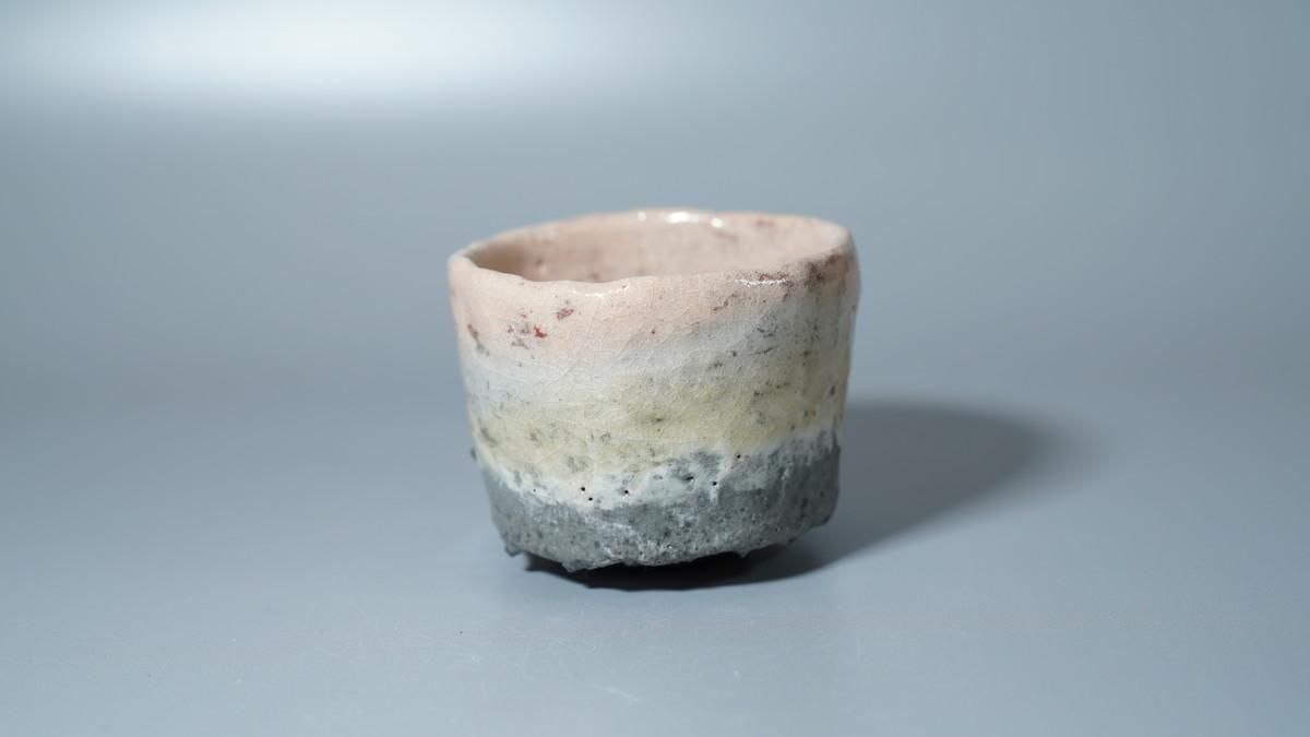 柳下季器 白不二山ぐい呑 [ Shiro Fujisan Guinomi by Hideki