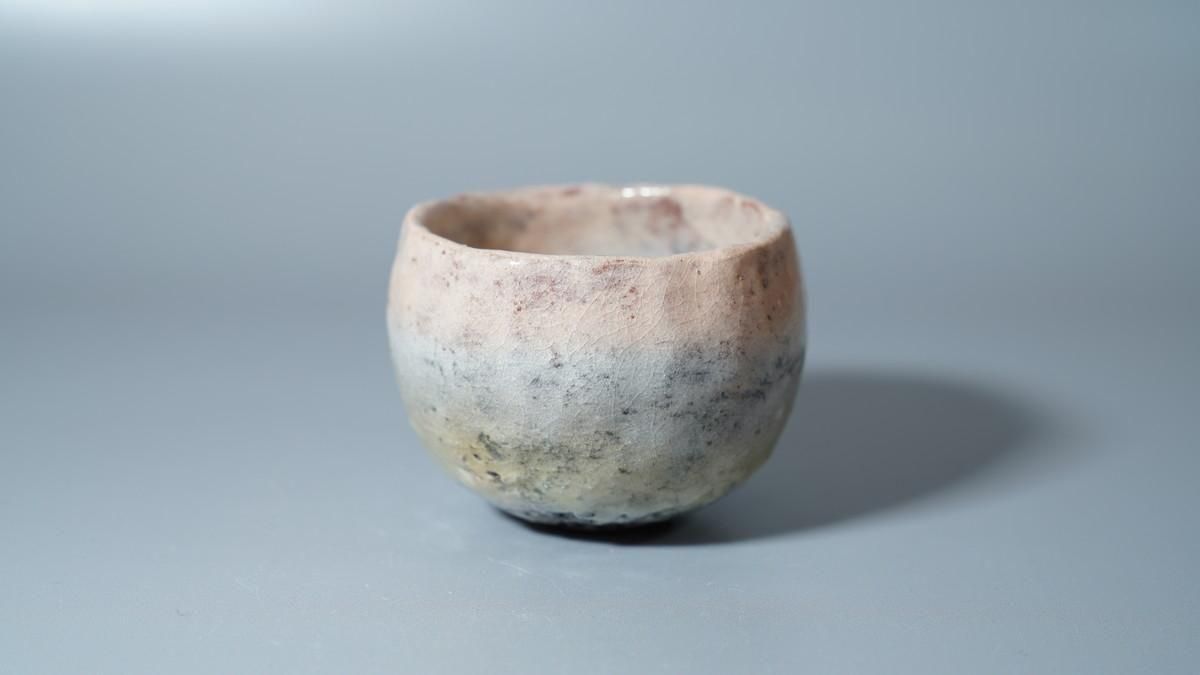 柳下季器 白不二山ぐい呑 [ Shiro Fujisan Guinomi by Hideki