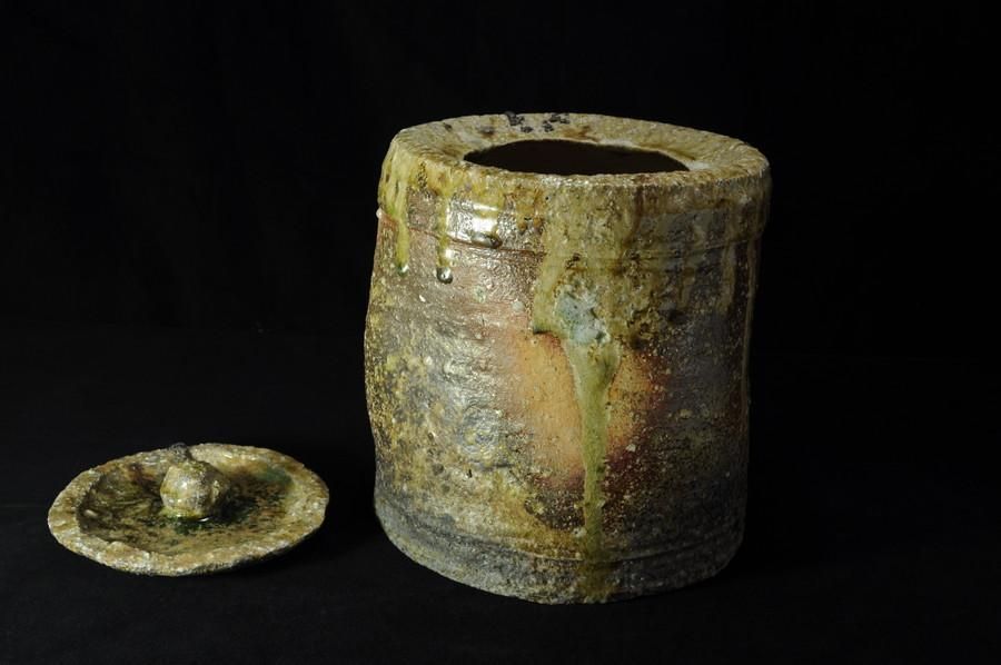 鈴木大弓 信楽水指 - 八丁堀 やきものギャラリー とべとべくさ