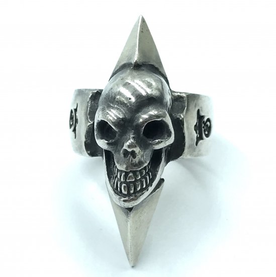 Gaboratry/ガボラトリー Skull with Spike Ring スパイクリング