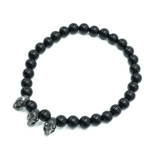 Legio Made 쥮ᥤ Ź 쥮 ֥쥹åȡ̵Cat skull Onyx M -18cm