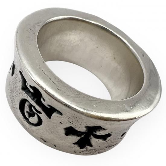 Gaboratory ܥȥ꡼ ܡ 󥰡̵Wide G&Crown Gothic Cigar Band Ring