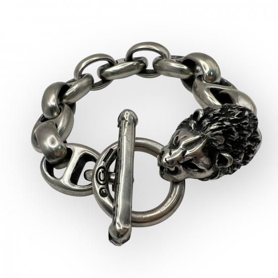 Gaboratory ܥȥ꡼ ֥쥹åȡ̵Lion With H.W.O & Anchor Links Bracelet 