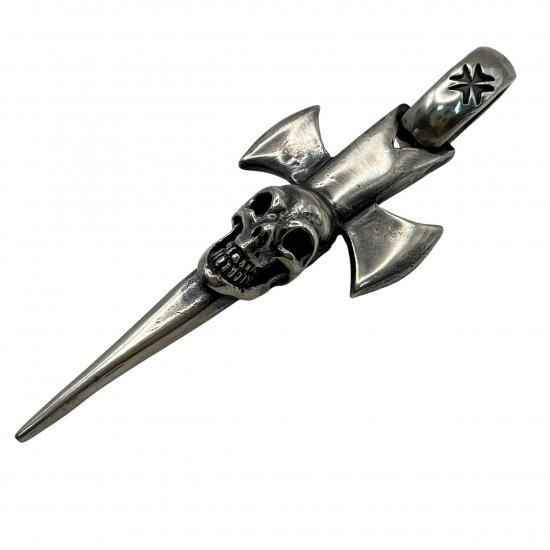 Gaboratory ܥȥ꡼ ܡ ڥȡ̵Single Skull Dagger Round Bottom Pendant