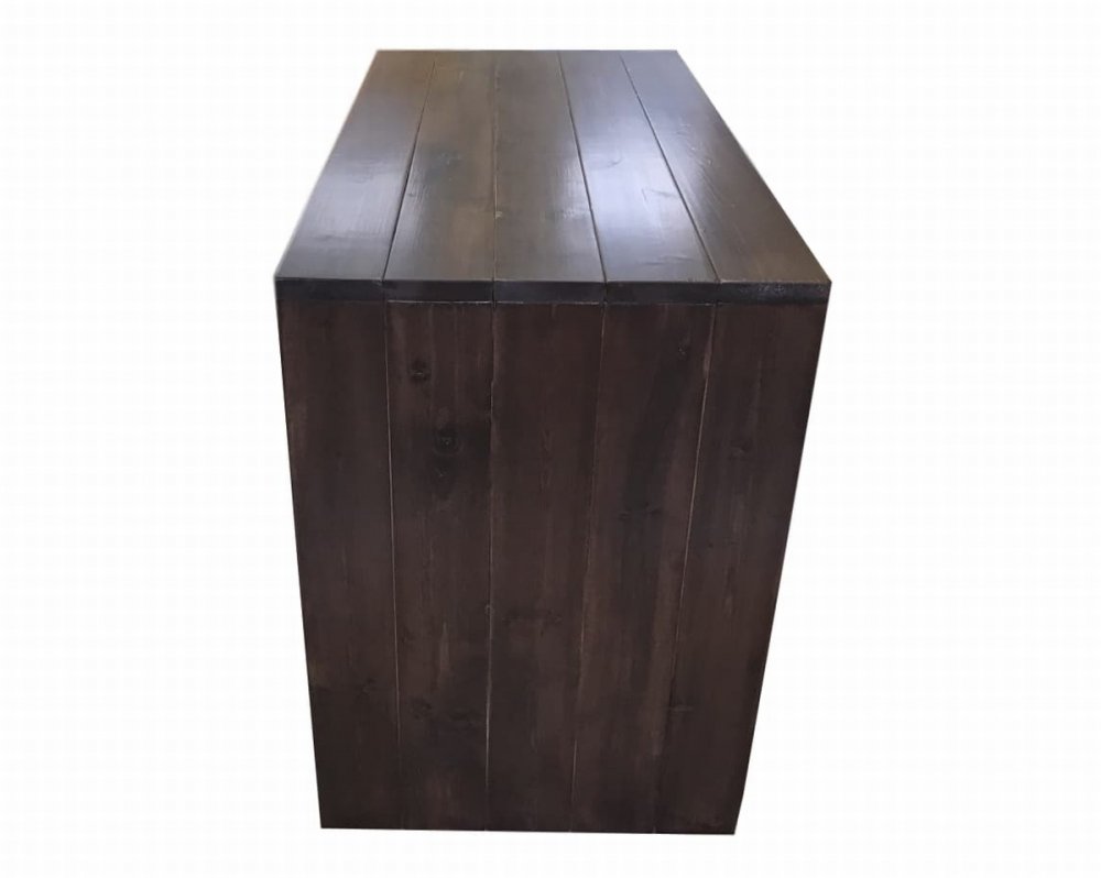 木製ディスプレイテーブル_2個セット_幅100×奥行45×高さ80_オールナット（ニス仕上げ）_UN811WN