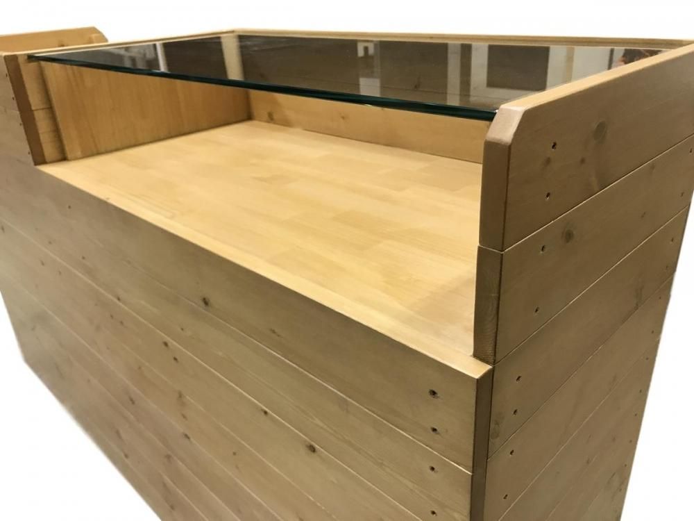 木製ショーケース_レジカウンター_レジ台__幅150×奥行45×