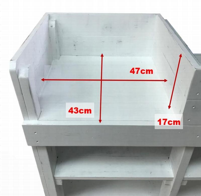 木製ショーケース_レジカウンター_レジ台_幅120cm×奥行45cm×