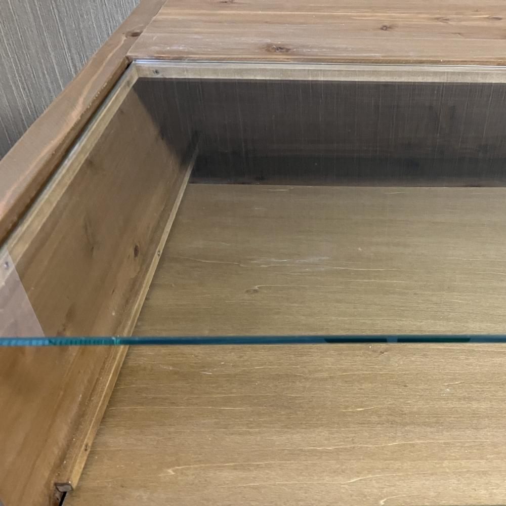 脚付き木製ショーケース・引出し式・幅95×奥行50cm×高さ90cm 脚付き木製ショーケース・引出し式・幅95×奥行50cm×高さ90cm