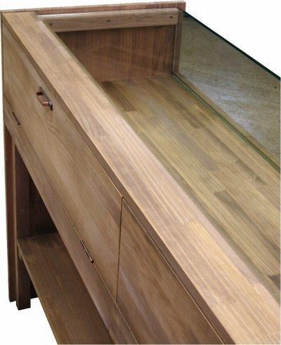 木とガラスのショーケース　幅40×奥行30×高さ8cm インテリア　ガラス 木とガラスのショーケース 幅40×奥行30×高さ8cm インテリア