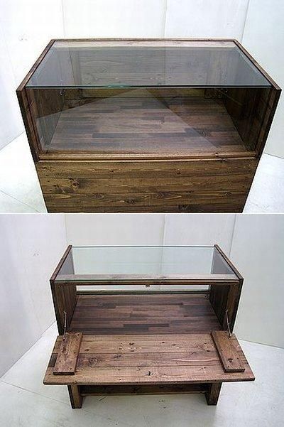 木製ガラスショーケース_幅90cm×奥行50cm×高さ90cm_ダークオーク 木製ガラスショーケース_幅90cm×奥行50cm×高さ90cm_ダークオーク