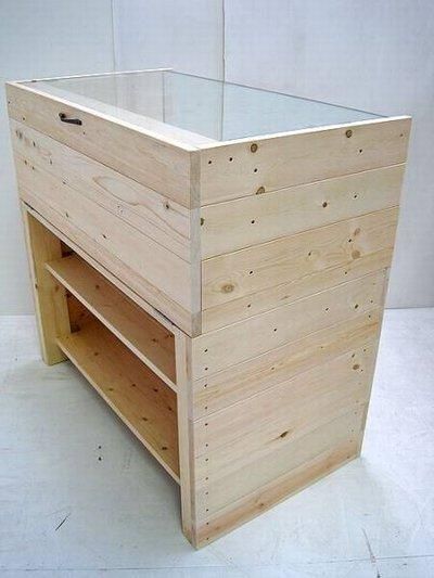 木製ガラスショーケース_幅90cm×奥行50cm×高さ90cm_ダークオーク 木製ガラスショーケース_幅90cm×奥行50cm×高さ90cm_ダークオーク