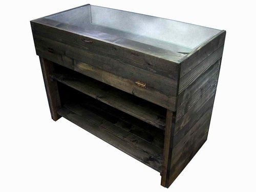 木製ガラスショーケース_幅120cm×奥行60cm×高さ90cm_ジェット 木製ガラスショーケース_幅120cm×奥行60cm×高さ90cm_ジェット