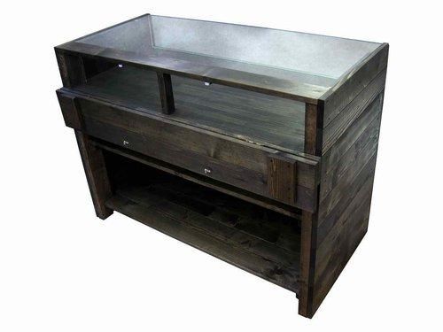 木製ガラスショーケース_幅120cm×奥行60cm×高さ90cm_ジェット 木製ガラスショーケース_幅120cm×奥行60cm×高さ90cm_ジェット