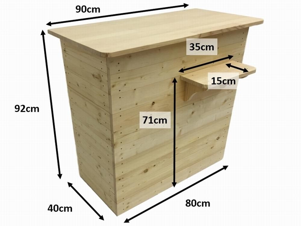 木製カウンター受付カウンター_レジカウンター_ レジ台 幅120cm