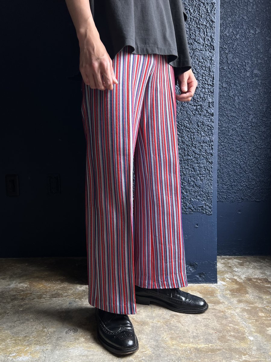 70s poly flared pants