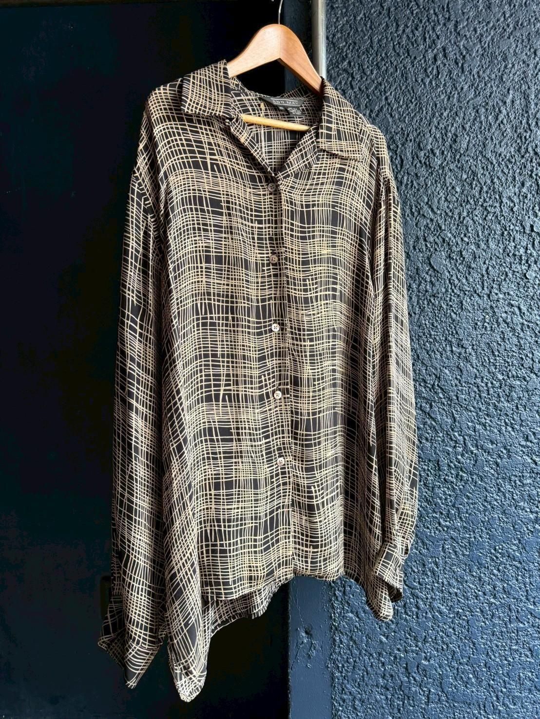 see-through shirt BLK/WHT