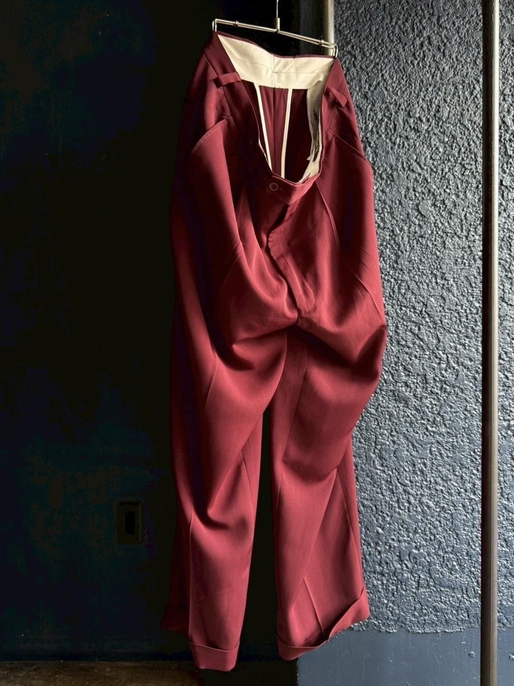 WIDE wine red slacks