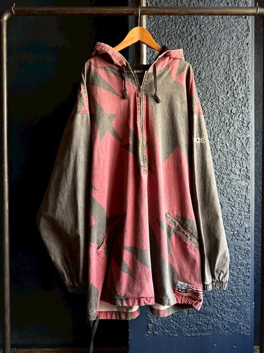 adidas star print anorak