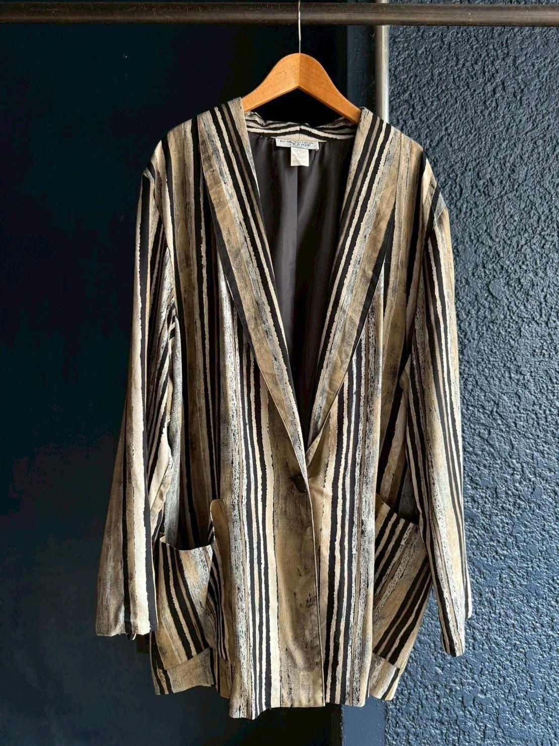 stripe easy tailored JKT