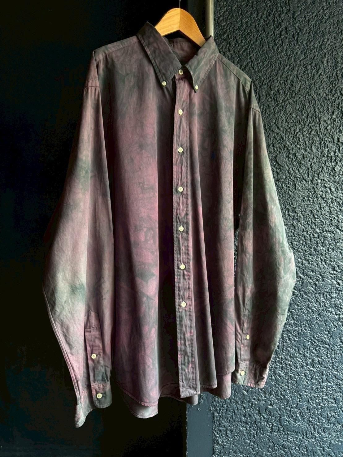 <img class='new_mark_img1' src='https://img.shop-pro.jp/img/new/icons14.gif' style='border:none;display:inline;margin:0px;padding:0px;width:auto;' />Ralph Lauren overdye grunge design shirt