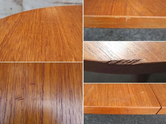 SOLD OUT】中板内蔵型チーク材楕円ダイニングテーブル。Teak SOLD OUT】中板内蔵型チーク材楕円ダイニングテーブル。Teak