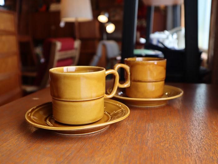 A1077-4/瀧口喜兵爾 造/織部隅切足付角鉢6客/共箱/向付/深鉢/懐石道具