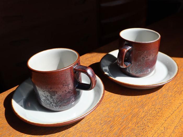 ○ヴィンテージ 北欧食器 デシレ Thule コーヒーカップ＆ケーキ