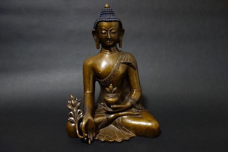 【仏像】薬師如来(薬師瑠璃光如来) 21cm【送料無料】